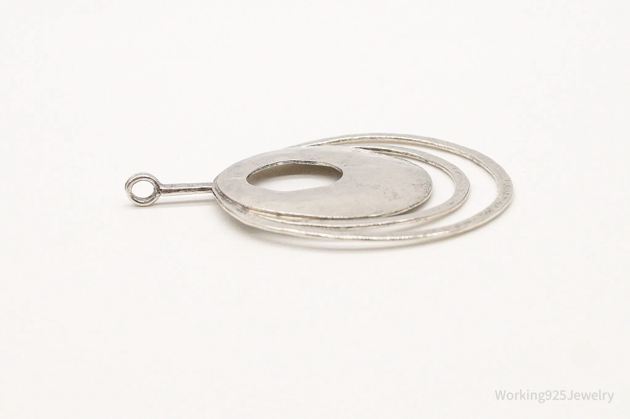 Retired Silpada Hammered Rings Sterling Silver Pendant